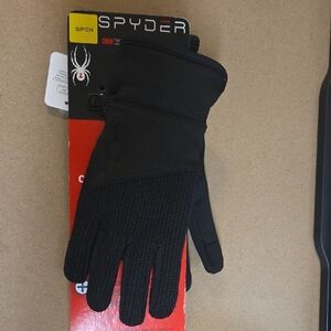 Spyder Women's Black Thermal Gloves